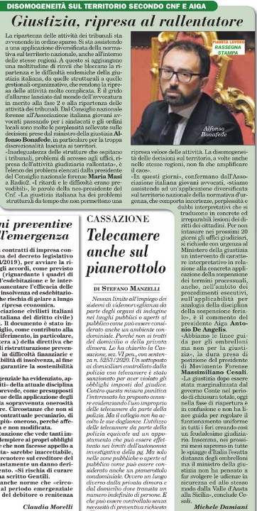 #ITALIAOGGI #MovimentoForense sulla ripresa delle attivita. #BONAFEDE <a href="/Movforense/">Movimento Forense</a> <a href="/radiotribunale/">RadioTribunale</a>