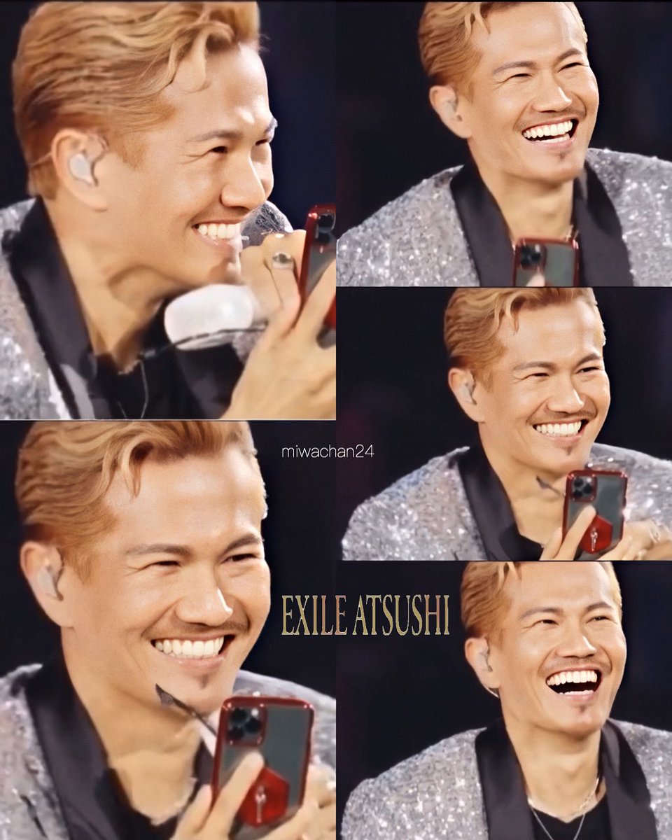 可愛くて優しい笑顔❤️ 大好き😘 早くLive♫で ATSUSHIさんの 笑顔に
