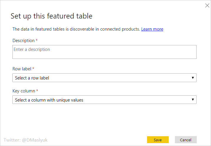 DMaslyuk's tweet photo. You can now feature tables in #PowerBI! https://t.co/txo4mWJyvk