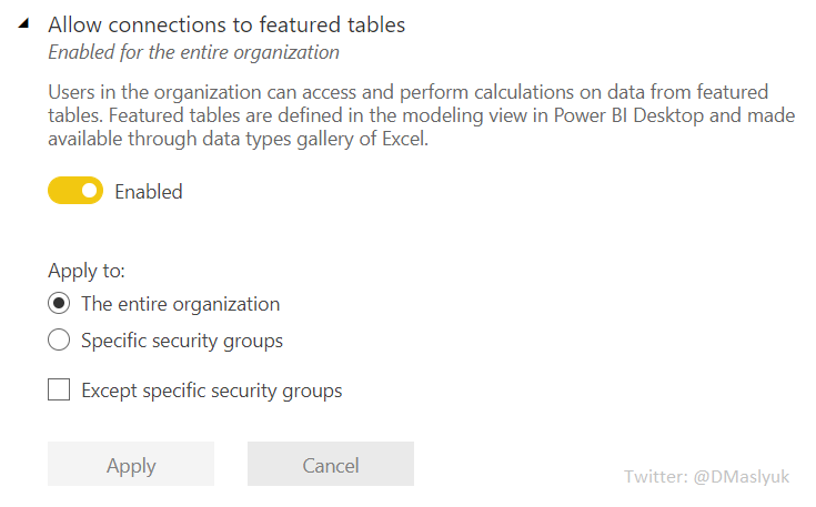 DMaslyuk's tweet photo. You can now feature tables in #PowerBI! https://t.co/txo4mWJyvk