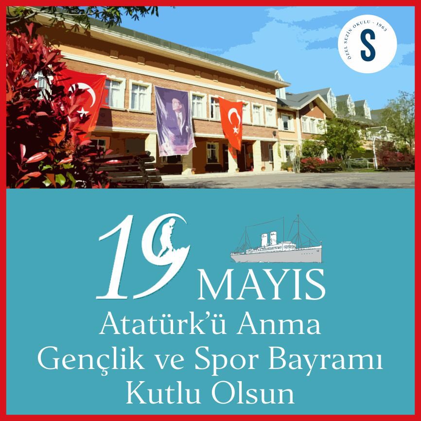19 Mayıs Atatürk’ü Anma, Gençlik ve Spor Bayramımız kutlu olsun! Başta Mustafa Kemal Atatürk olmak üzere Millî Mücadele’nin tüm kahramanlarını bugün bir kez daha minnet ve saygıyla anıyoruz.
