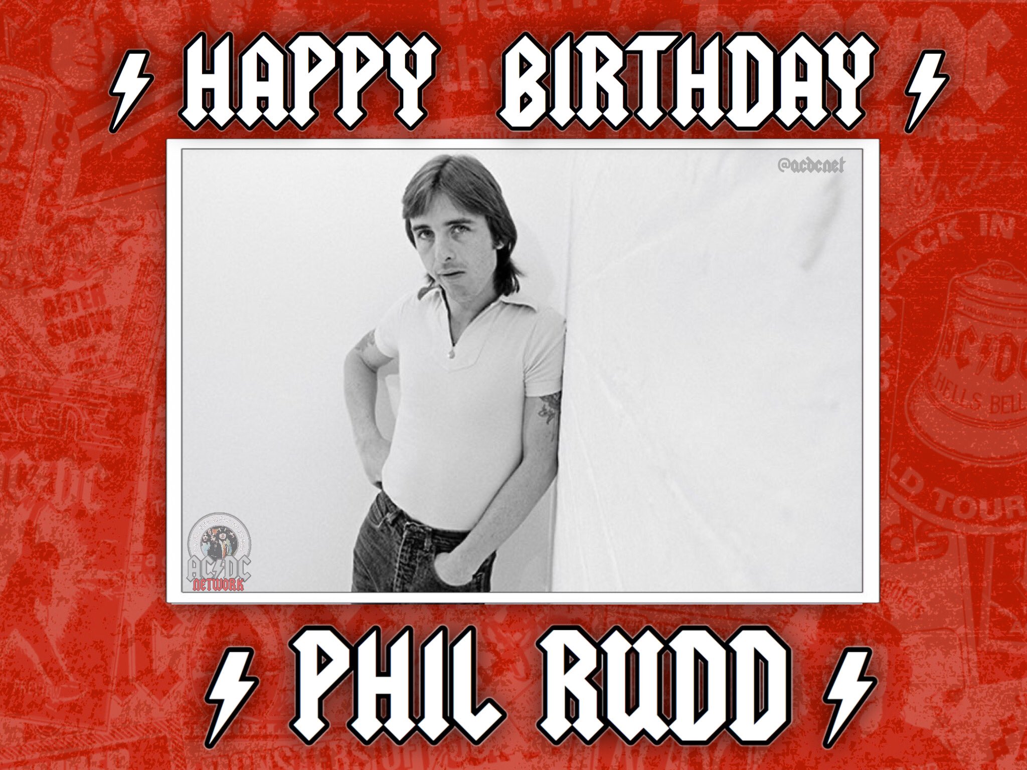 Happy 66th birthday to the one and only Phil Rudd!   [   