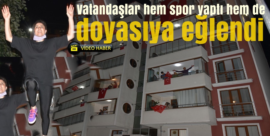 karabukgundem's tweet photo. Karabük’te yeni tip korona virüs (Covid-19) salgınına karşı alınan tedbirler kapsamında evden çıkamayan vatandaşlara balkon egzersizleri ile hem spor yaptırıldı hem de eğlenceli vakit geçirmeleri sağlandı. #karabükhaber #karabükhaberleri #ahane #bahane #l https://t.co/W6HtTI4vJU https://t.co/28nv4OEk5C