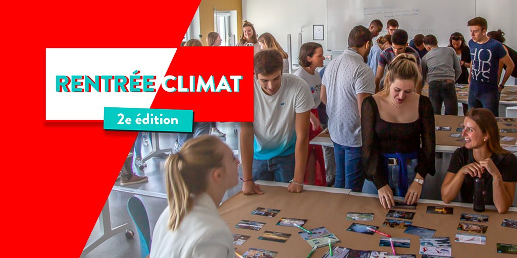#RentreeClimat : faire de l'#enseignement supérieur un pilier de la transition.

Avec 10.000 participants en 2019 le dispositif porté par l'association @fresqueduclimat vise 100.000 étudiants mobilisés en France et dans le monde.

Rejoignez le mouvement : lnkd.in/gQ_4VZH