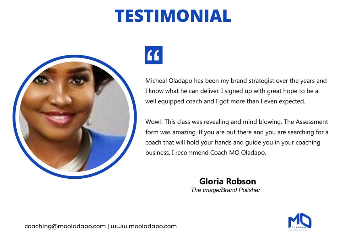 mo_oladapo's tweet photo. Amazing testimonial from @GloriaRobsonNG https://t.co/0EtrsltSVL
