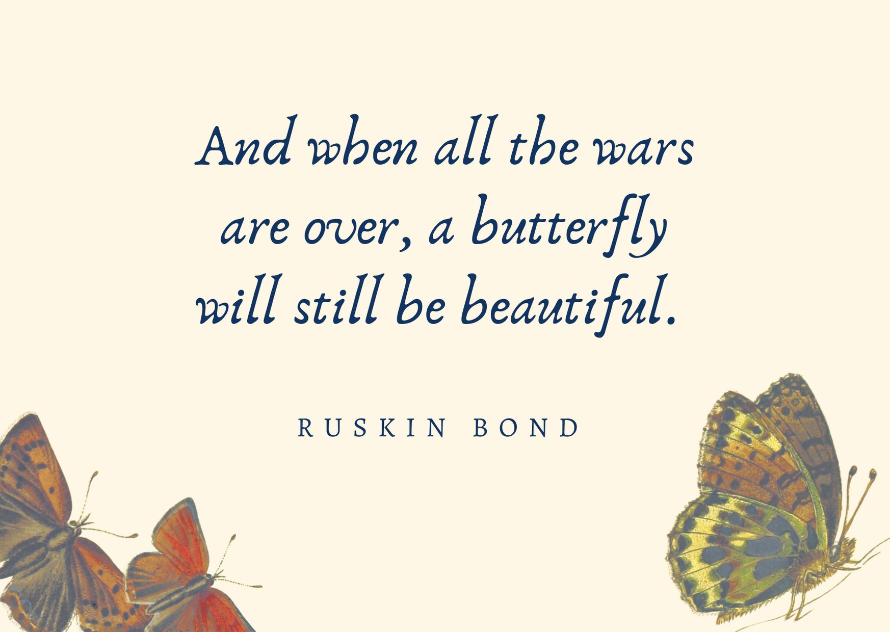 Happy birthday, Ruskin Bond. 