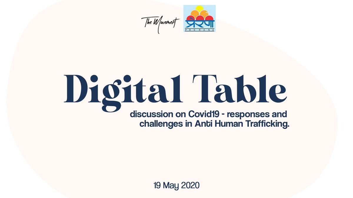 themovement_ind's tweet image. Excited and looking forward to co-host a #DigitalTable discussing  #COVID19 responses and challenges in Anti-human Trafficking with @PreranaATC today!