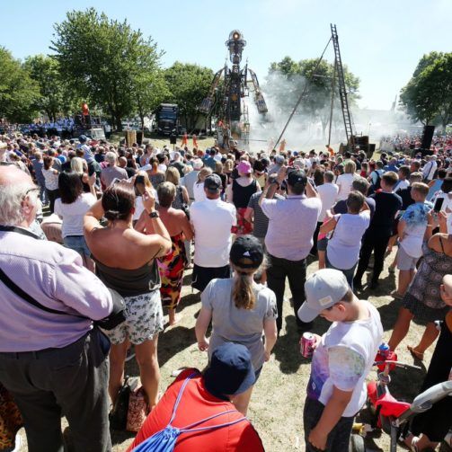 NHeartlands's tweet photo. We can't believe we were getting ready for the amazing #ManEngine event for June in 2018 which with the people of Willington won us “Best Event #Durham” in the Journal Culture Awards 😃 More photos by Paul Norris here: https://t.co/7hu7oqCHkL @heritagefunduk @ace_thenorth https://t.co/eV2568w2FE
