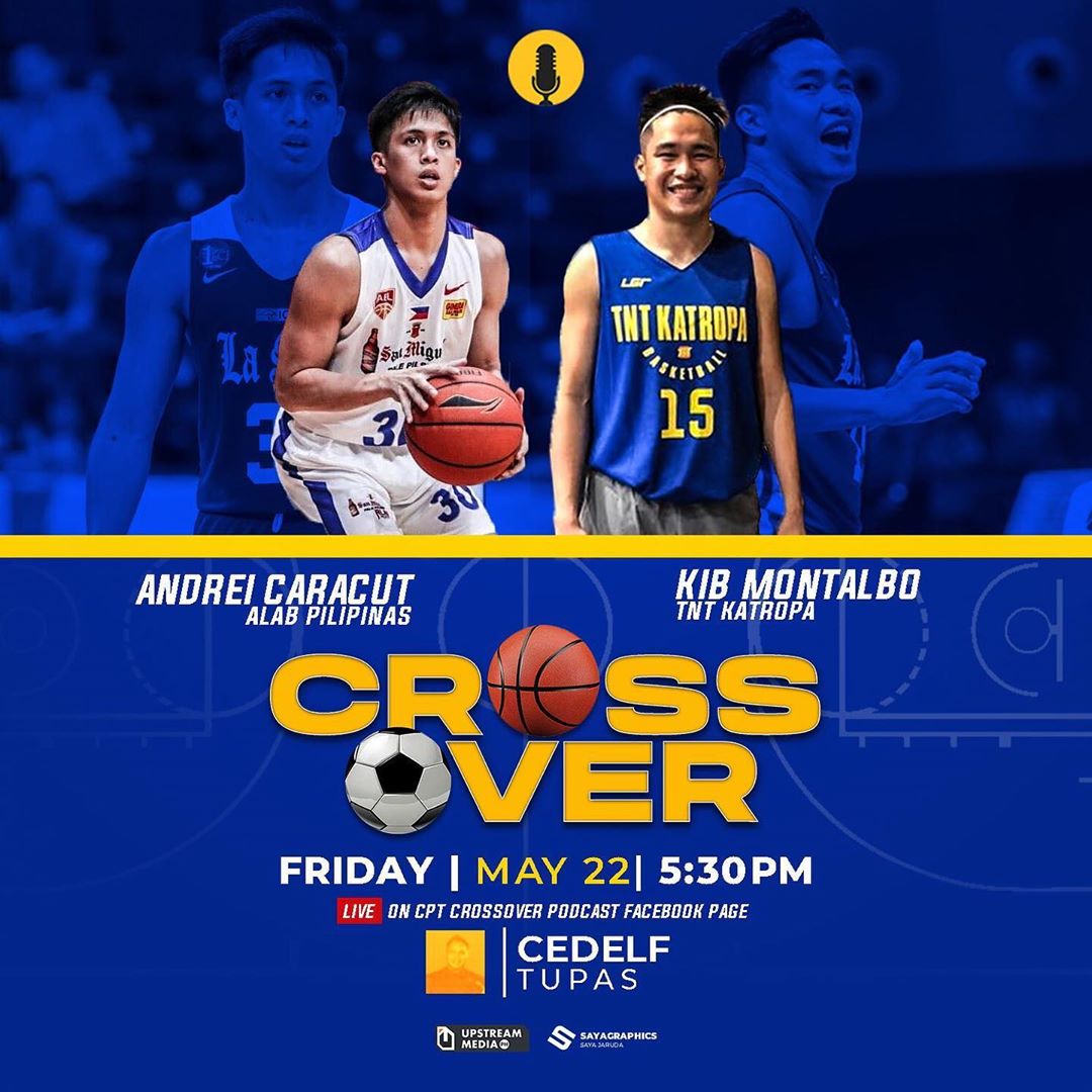 📢 LIVE on Friday, May 22 at exactly 5:30PM on CPT CrossOver Podcast Facebook Page. 

They got two former DLSU Green Archers, @kibmontalbo from TNT Katropa & ofcourse, @JoshCaracut from Alab Pilipinas!! 🏀🇵🇭

SAVE THE DATE!