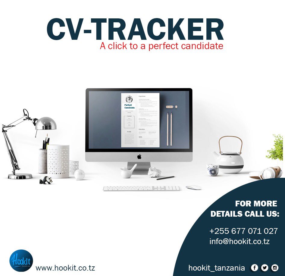hookit_tanzania's tweet photo. Why go through hundreds of CVs while
you can just press a button to get
the type of candidate you are
looking for!? #HR #humanresources #humanresourcemanagement #cv #cvtracker #employee #employer #HOOKIT https://t.co/eANC8Oxh63