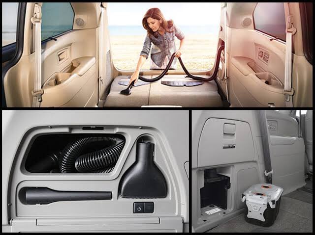 個性的な車を偏見で紹介するbot アメリカのミニバンに掃除機が純正で装備されているのは使用頻度とか需要が高いんでしょうね 特にアメリカの場合 車内が果てし無く汚い車が多いような気がします 病気になるんじゃないかってくらいの 笑 こんな車で毎日