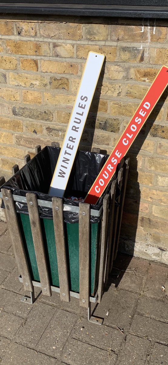 wansteadproshop's tweet photo. With the best day of the year forecast today and this week ahead looking good I’ve risked removing certain course signage after 9 months or is this to soon 🤷♂️🏌️♂️⚠️☀️#Wgc #golfcrazy https://t.co/SFjc2GDIhR
