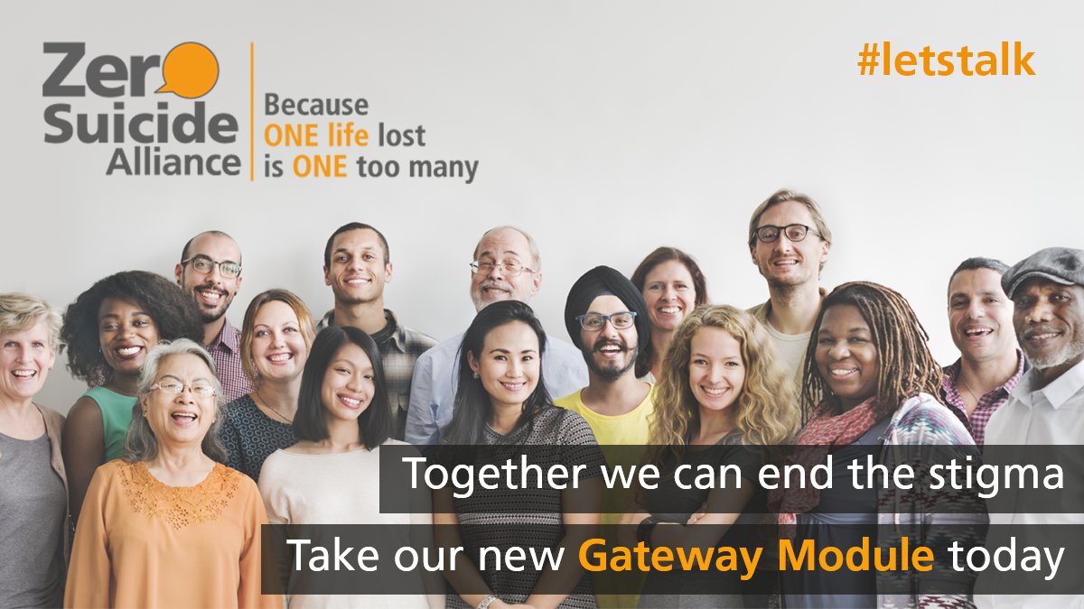 Zer0Suicide's tweet photo. ZSA are proud to announce the launch of our new Gateway Module! This will give people an introduction to suicide awareness and hopefully encourage people to take our full ZSA training. Like and share so as many people as possible take the training 💛
https://t.co/BKijvXZtBq https://t.co/r21brV3RXr