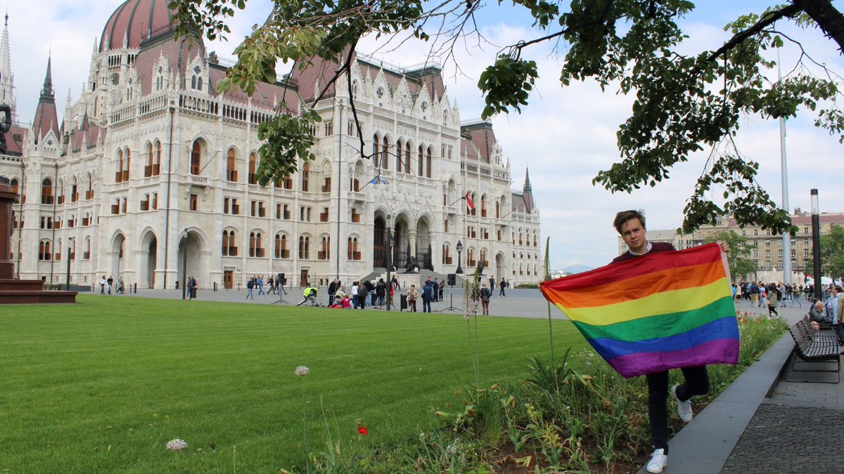 RemyBonny's tweet photo. 🏳️‍🌈I’m standing with the trans and intersex community in Hungary Today. 
🇭🇺Today, the Hungarian Parliament will most probably ban legal gender changes. 
👊Doing so, Hungary will have less legal recognition for the trans community than Russia. 
#drop33 #droparticle33 https://t.co/nLfGzFRaHH
