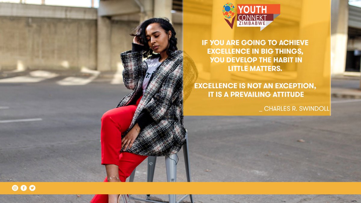 YouthConnektZim's tweet photo. Excellence is not achieved by chance.  It is a choice.

At times, it may be tough balancing your family, work, community involvement and school obligations. 

Choose excellence by setting high expectations for yourself.
#Youth #TuesdayMotivation #TuesdayWisdom #Choice https://t.co/tW6Rez9IlO