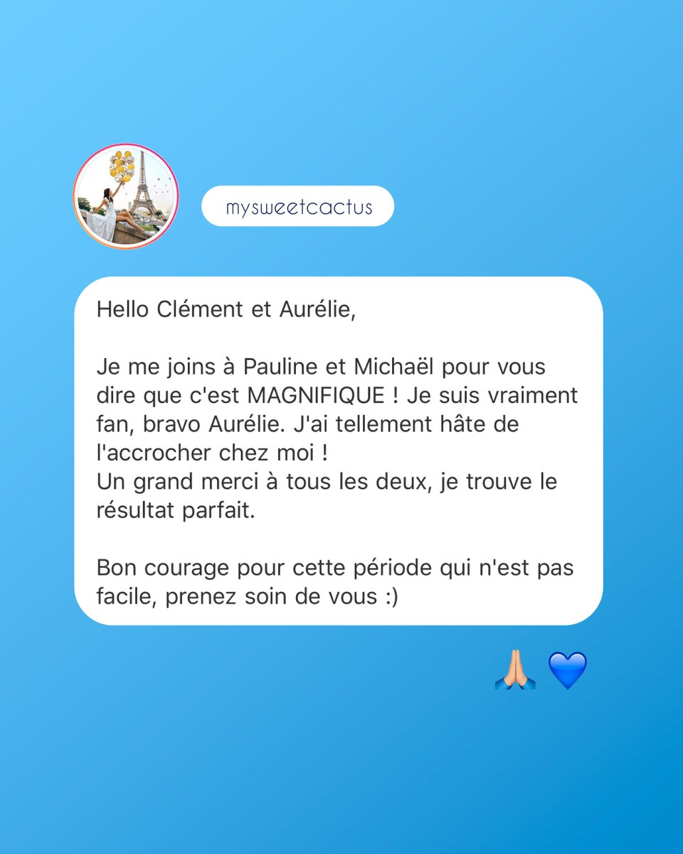 getmyasap's tweet photo. Mille merci pour tous vos retours sur nos créas qui nous font, à chaque fois, si chaud au cœur ! 🙏🏼💙 https://t.co/n7dUBNqAId