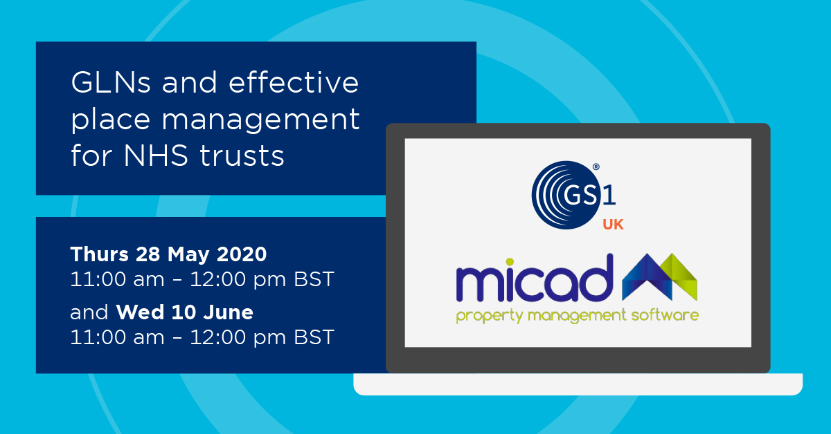 GS1 UK Healthcare (@gs1uk_hc) on Twitter photo We are hosting two great webinars with our #GS1UK partners @micadsystems in the coming weeks.
If you work in #NHS estates, #procurement & #supplychain or are a <a href="/scan4safety/">Scan4Safety</a> lead, these sessions are for you.
Learn more & register today: bit.ly/2xW23Aj
#gs1standards We are hosting two great webinars with our #GS1UK partners @micadsystems in the coming weeks.
If you work in #NHS estates, #procurement & #supplychain or are a <a href="/scan4safety/">Scan4Safety</a> lead, these sessions are for you.
Learn more & register today: bit.ly/2xW23Aj
#gs1standards