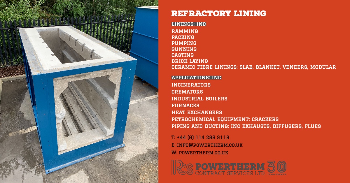 PowerthermCS's tweet image. #Powertherm is at the forefront of #RefractoryLining. Whether it’s a predetermined #specification or bespoke #installation, we have the experience &amp;amp; expertise to provide an all-inclusive service, on new installations or for #maintenance requirements.

#Refractory #PCS