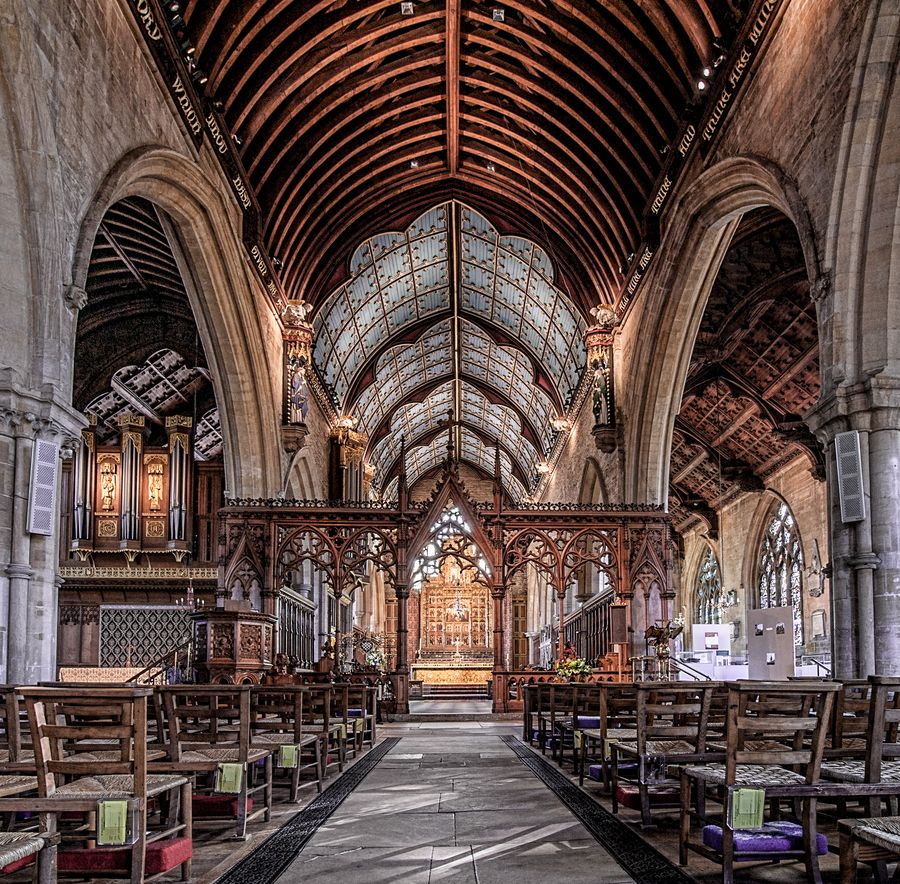 Round 2, Bracket H:St Wulfram's Church, GranthamFun Fact: It was mostly rebuilt after the original church was struck by lightning and burnt down in 1222.Halifax MinsterFun Fact: Was mostly built by Benedictine Monks.