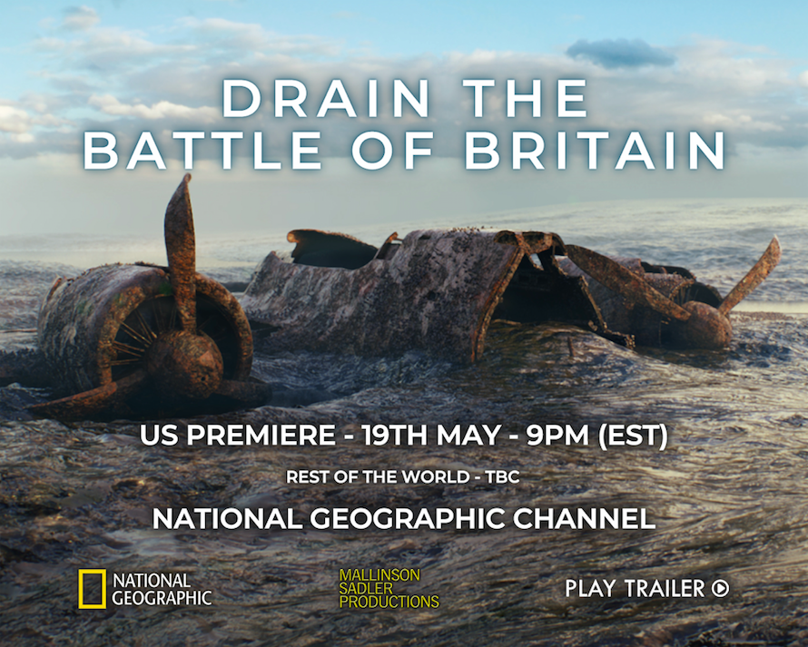 LinklineCrew's tweet photo. Transmitting on @NatGeo this evening across the USA @msptvuk #mallinsonsadlerproductions produce #drainthebattleofbritain shot by #steverobson #directorofphotography #linklinecrew #cameracrew https://t.co/Ia6LddSviv