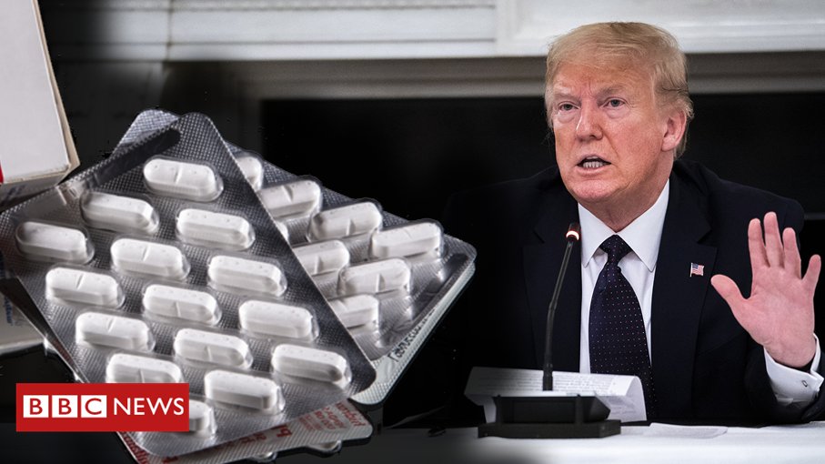 US President Donald Trump says he is taking hydroxychloroquine to help keep him safe from coronavirus, despite public health officials warning it may be unsafeThere is no evidence that it can fight coronavirus and it can have major side effects[Thread] http://bbc.in/CV19TxHq 