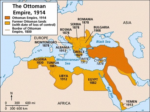 Then, both  #Ottoman as well as the  #Mughal empires faced decline during same periods in history.Not as a result of a single defeat to hostile powers, but as a result of a gradual decay forced by a series of intermittent wars & treaties with the western colonial powers./6