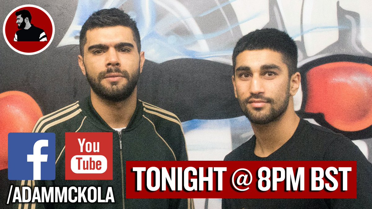 AdamMcKola's tweet photo. LIVE tonight! I'll be having a chat with close friend and pro boxer @real_razahamza about his life so far, boxing, what's next, working with Frank Warren and much more.

Even if you're not a fan of boxing you'll be interested in his story. Tune in. 🥊

https://t.co/aKb94ogCgX https://t.co/hyEU3W1WEA