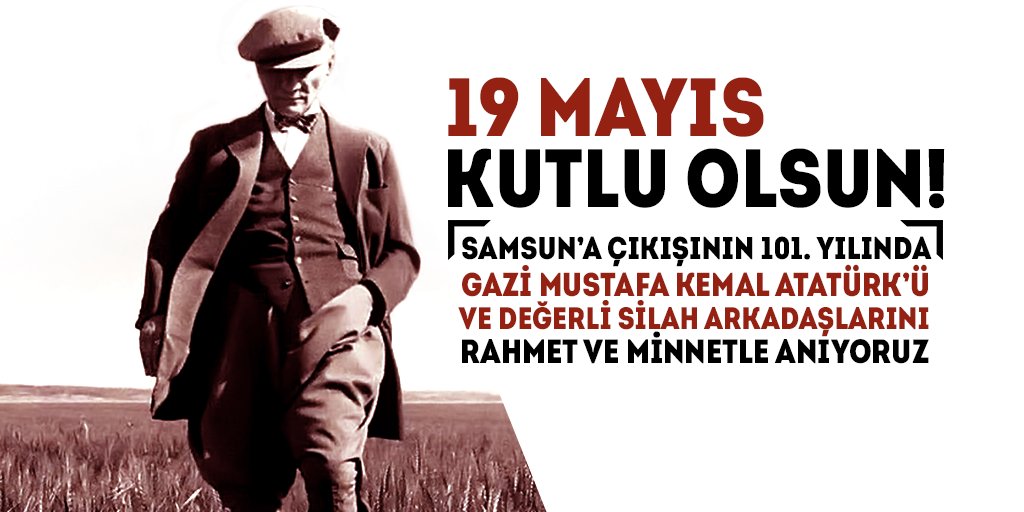 Neyzendergi's tweet photo. 19 Mayıs Atatürk'ü Anma Gençlik ve Spor Bayramımız Kutlu Olsun! https://t.co/2GyOEO1E9T