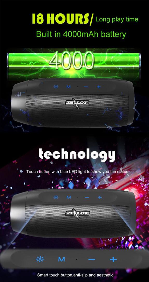 S26 Mini Sub woofer Speakers at N10,000 Wireless Speaker 4000mAh battery 18hours Long time LED Control with Touch button Powerbank TF/SD supported DM or Whatsapp 08064874999