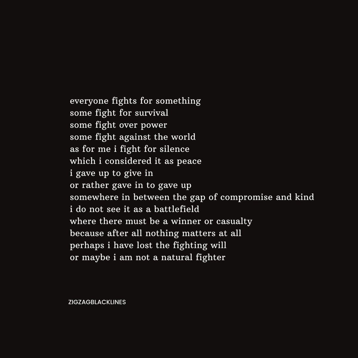 zigzagblackline's tweet photo. Natural fighter

#poem #poetry #poetrycommunity #lovepoems #love #writing #WritingCommunity #inspirationalquote https://t.co/lkldNk1wgq