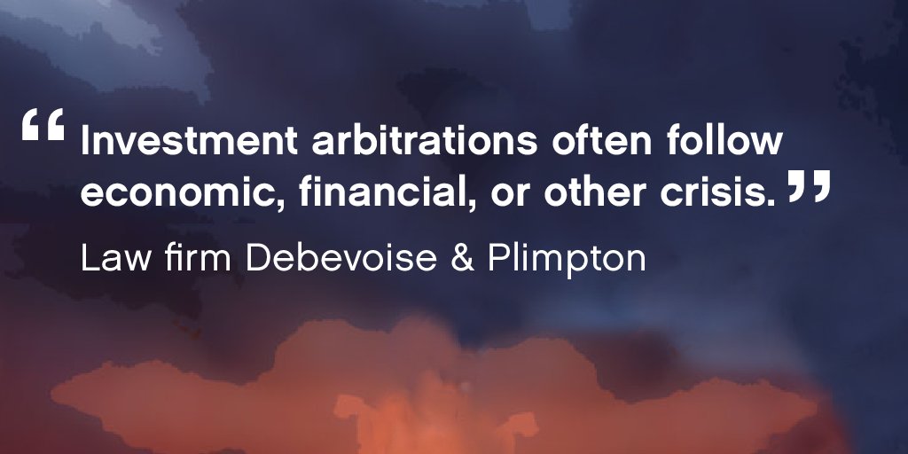  The fate of millions rests on affordable medicines, vaccines & tests for  #COVID19. But corporate lawyers tell their clients that they could sue governments under  #ISDS if they force producers to sell drugs at a low price or bypass pharmaceutical patents.  #PeoplesVaccine