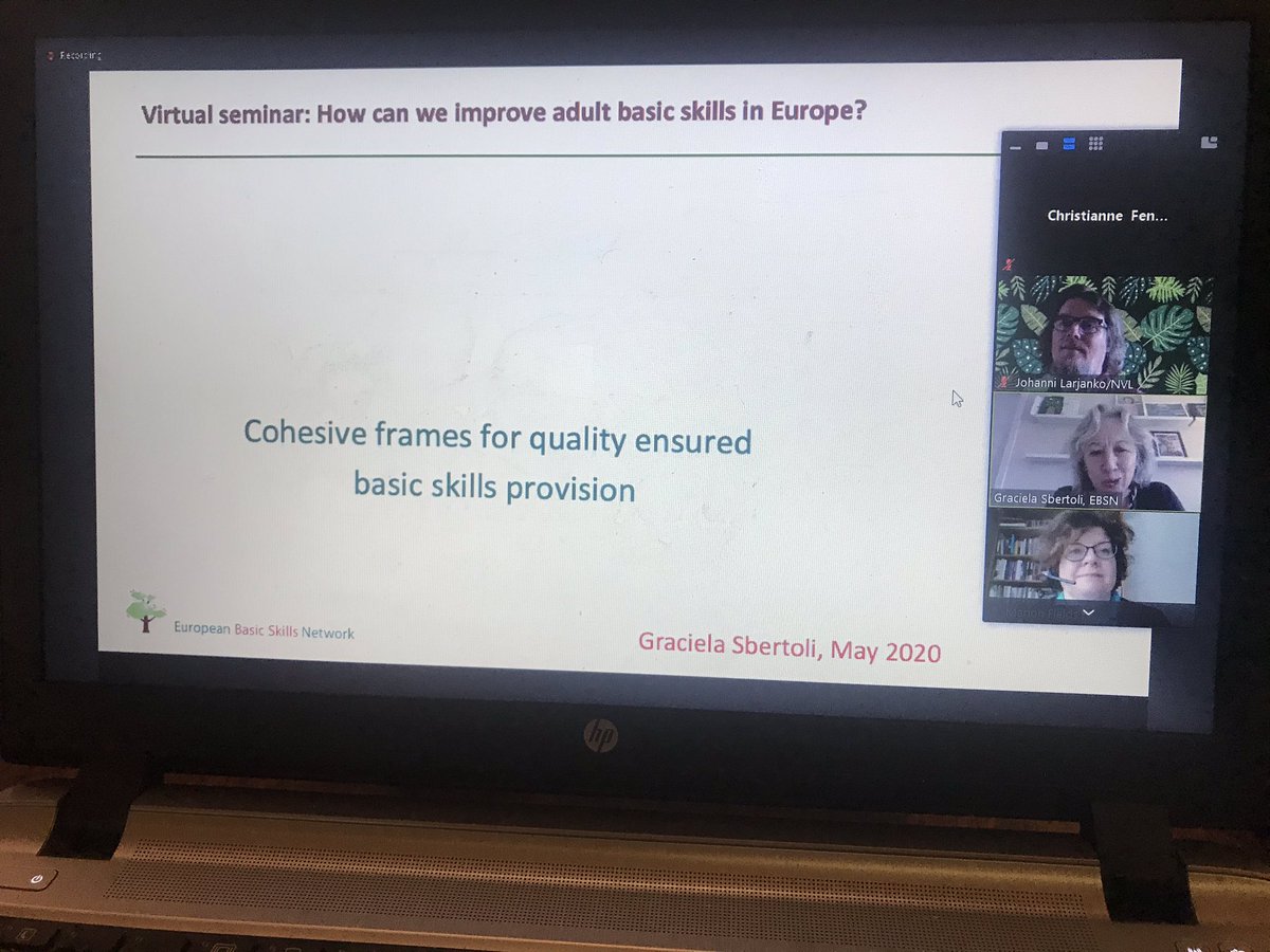 So glad to meet colleagues from all over Europe during the #basicskillsNVL 
#Basiceducation #adultlearning during #covid