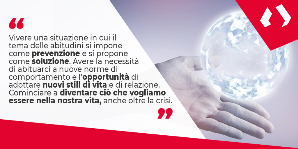 Methodos_Italia's tweet photo. Experiencing a situation where the topic of habits proposes itself as solution. Having the need to get used to new rules of behavior and the opportunity to adopt new lifestyles and relationships. Beginning to become what we want to be in our life. #methodos #coronavirus #covid19 https://t.co/9YUvJnAgp2