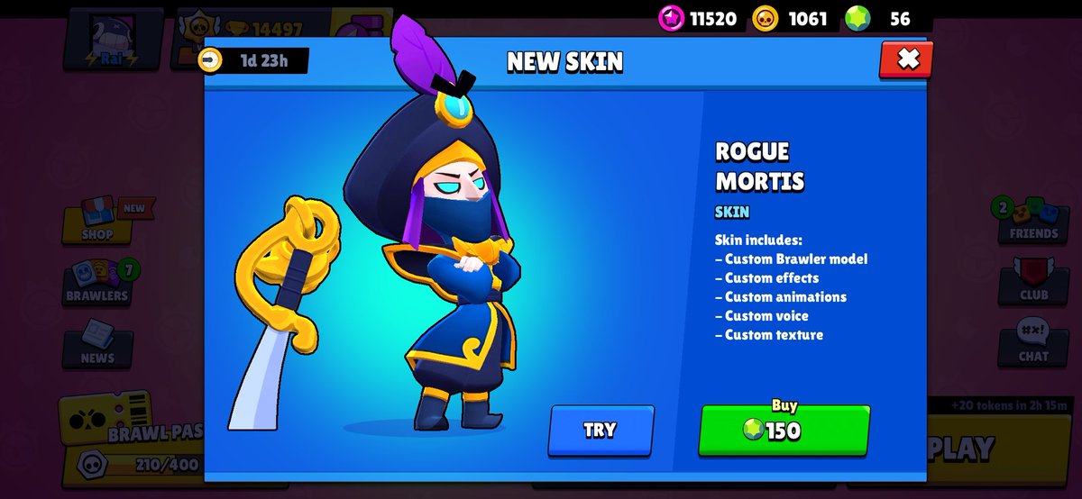 Twitter पर Brawl Stars Fr Derobez La Vie De Vos Adversaires Avec Le Nouveau Skin Mortis Truand