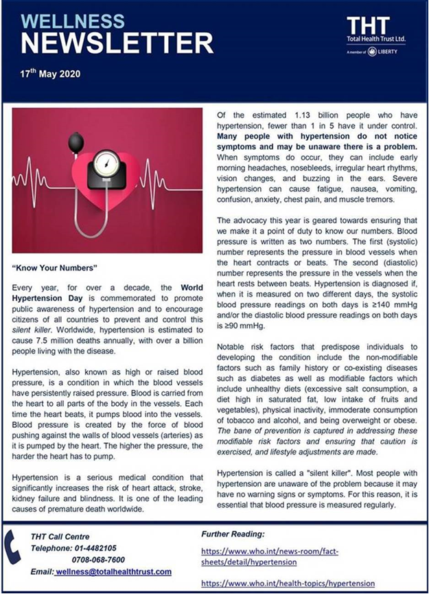 F_Ezuma's tweet photo. World Hypertension Day

Know your numbers. Check it regularly.

Symptoms include: early morning headaches, nose bleeds, irregular heart rhythms, buzzing in the ears; severe case can cause: vomiting, anxiety, chest pain, fatigue, nausea.

#WorldHypertensionDay 
#knowyournumbers https://t.co/RFTT5v84cG