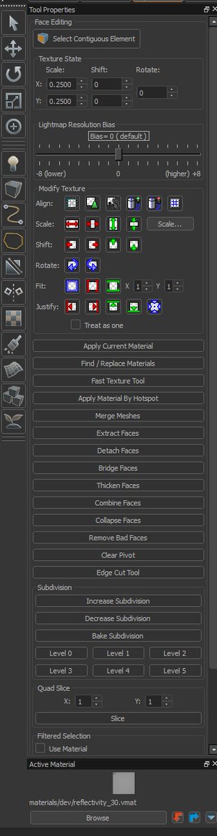 This is the most functionality I've ever seen in a level editing tool, and from what I've seen so far it all operates more intuitively than the same operations in any modeling program I've used (Max, Maya, etc). Barely into this yet!