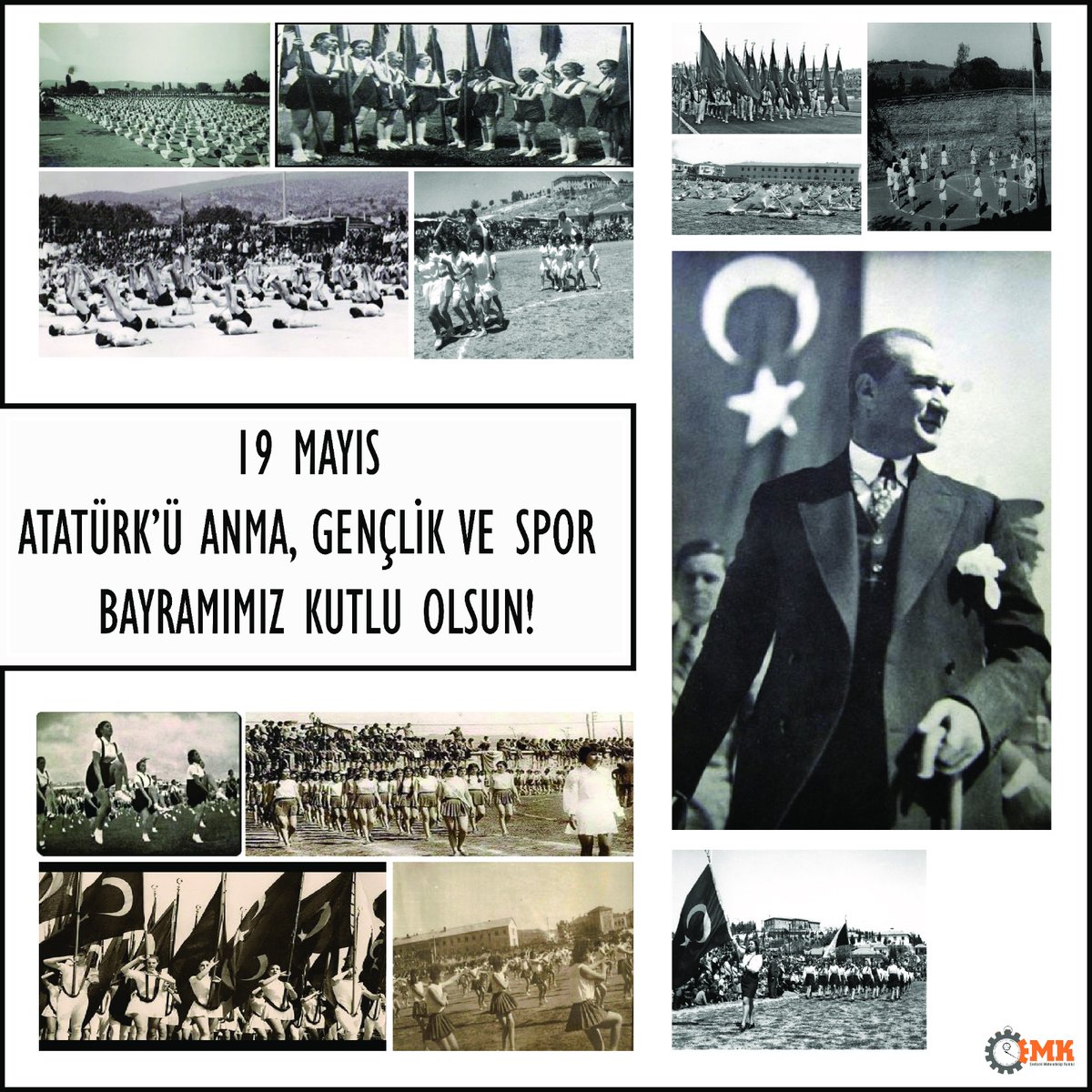 KOUEMK's tweet image. Emanetine sahip çıkan Türk gencinin gururu, gençliğine güvenen Mustafa Kemal Atatürk'ün doğduğu 19 Mayıs Kutlu Olsun! #kouemk
#19MAYIS #19MayısGenclikveSporBayramı #ATATURK #endüstrimühendisliği #koü