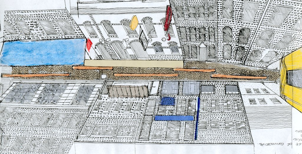 PaulHogarthCo's tweet photo. In redesigning the streets of Cathedral Quarter Belfast 20 yrs ago we set out to enhance access, lighting, heritage &amp; catalyse investment. We're delighted to now see trials for pedestrianisation. Let's also see repair to stonework damaged by vehicles &amp; utilities. #PlacesforPeople https://t.co/MqwUW5bl03