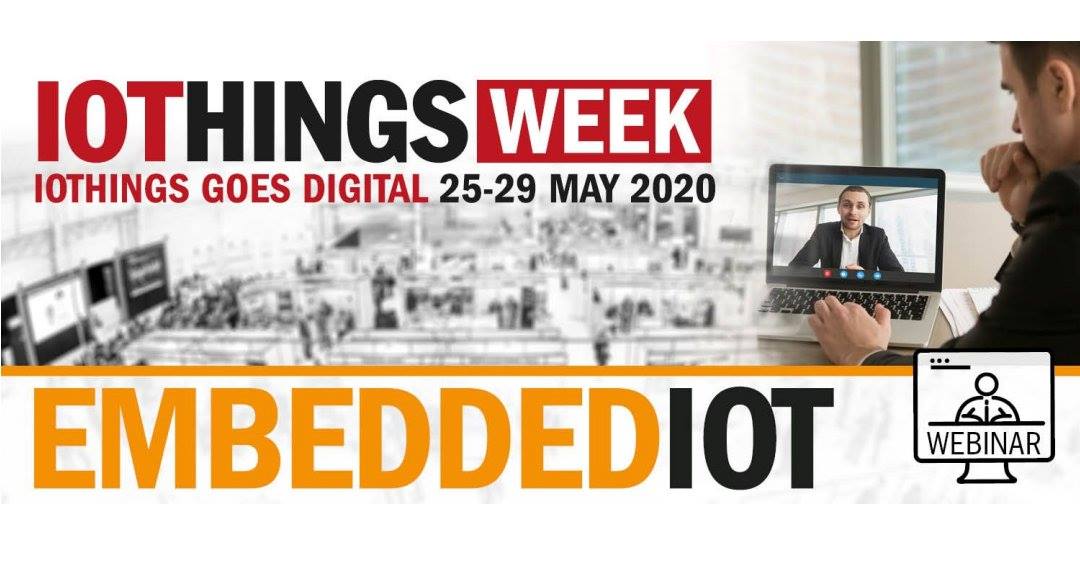 ElettTech's tweet image. Non mancare l'appuntamento con #EmbeddedIoT il 25 Maggio! Parte di #IOTHINGSWEEK 2020 si parlerà di #IoT insieme alle aziende leader del settore, sia dal punto di vista tecnologico che applicativo #webConf #ElettronicaTECH @IoThings_mag @IoThings Mag zcu.io/T7Xt