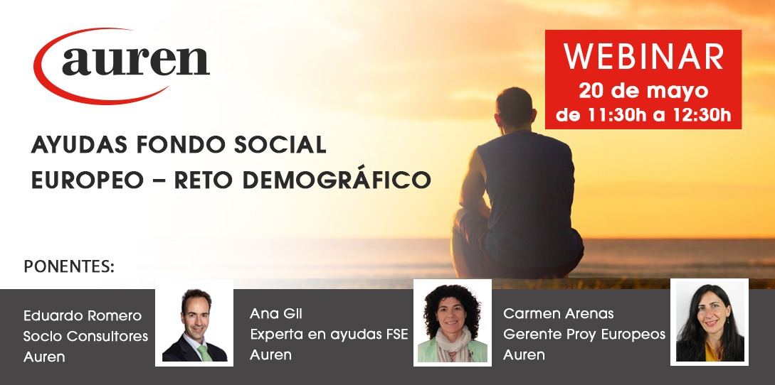Auren_Spain's tweet photo. #Webinar🖥

Ayudas al Fondo Social Europeo - Reto Demográfico con @eromeromate, Ana Gil Muñoz y Carmen Arenas. 

🗓20 de mayo
⏰11:30h a 12:30h

¡Inscríbete aquí! ⬇️
https://t.co/xQHZcakv0U

#FSE #RetoDemográfico #Ayudas #AyudasFSE https://t.co/EhIMOB5Mjp