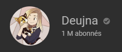 Deujna's tweet photo. J'ai pas les mots... C'est INSANE ! Merci infiniment !!! 

Jamais j'aurai eu la prétention d'en arriver là en mettant en ligne ma première vidéo... et pourtant... c'est bien réel ! Merci, merci, merci ! 

Je vous aime, et j'espère qu'on ira encore plus loin ♥ https://t.co/qKWv7ems1P
