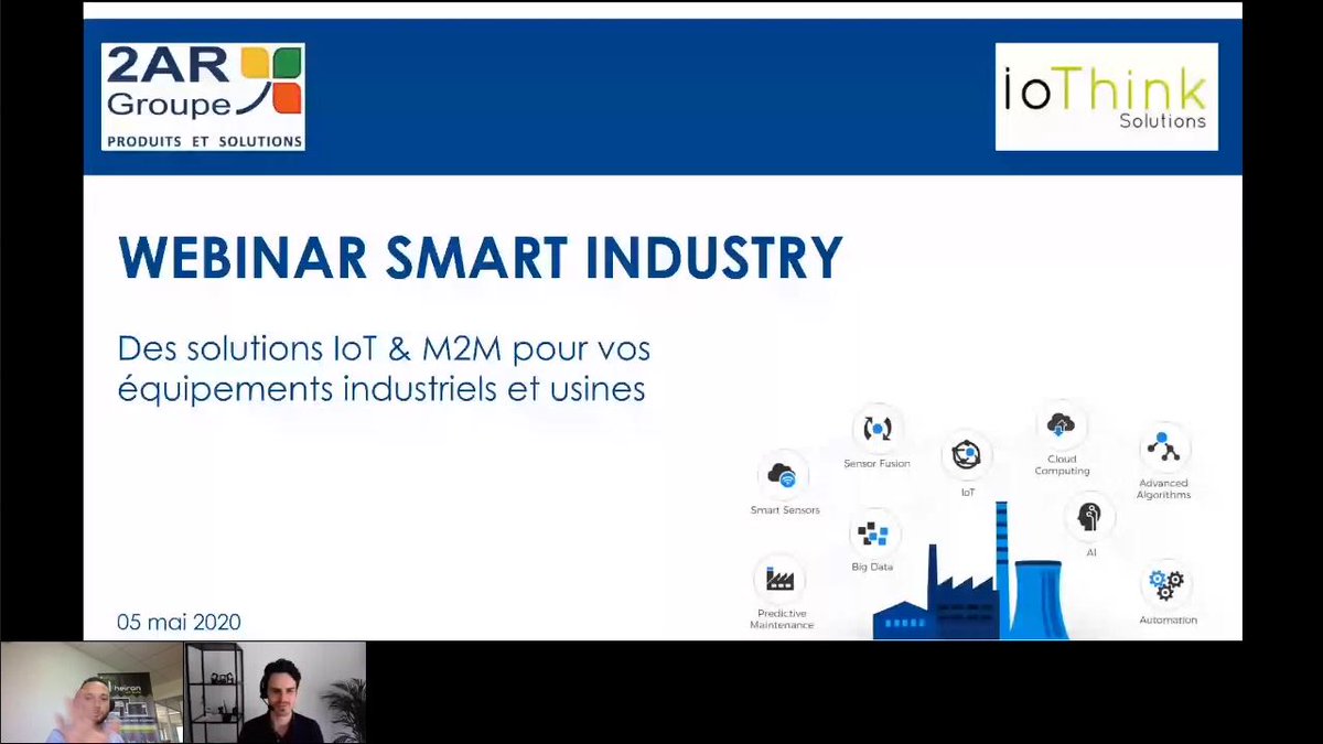 🎥 REPLAY WEBINAR :

Vous n'avez pas pu participer à notre Webinar dédié SMART INDUSTRY ?
Nous avons fait le point sur les solutions IoT &amp; M2M dédiées à ce secteur.

Accédez au REPLAY en cliquant ici 👇
lnkd.in/ghCe5N3

<a href="/IoThinkOfficial/">IoThink Solutions</a>