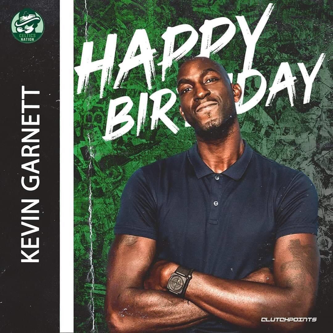 Happy 44th Birthday to NBA legend and Hall of Famer Kevin Garnett aka The Big Ticket!             