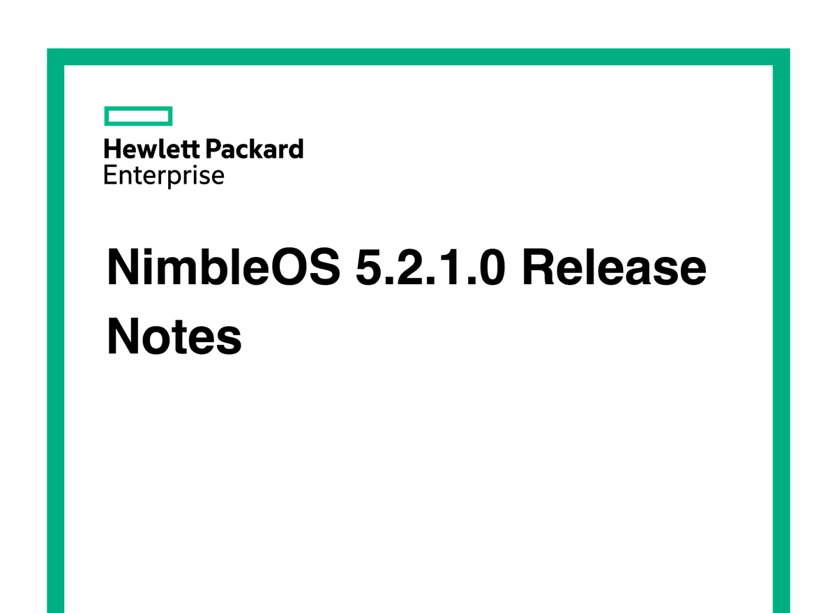_nickdyer's tweet photo. W00t -> #HPE #NimbleStorage #NimbleOS 5.2.1.0 Initial Public Release (IPR) dropped overnight. Packed full of new features π€©
Check out the release notes on #HPEInfoSight: https://t.co/sLgdpn0xMZ https://t.co/kb6Hp01AhI