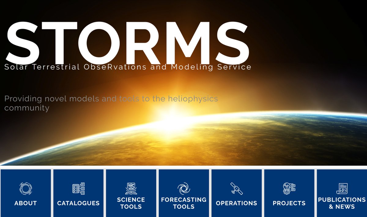 [Actu <a href="/IRAP_France/">IRAP / @IRAP@astrodon.social</a>] Les personnels du laboratoire lancent un nouveau service, <a href="/STORMS_IRAP/">Solar Terrestrial ObseRvations & Modeling Service</a>, dédié à l'étude du Soleil et aux conséquences de son activité sur la Terre - plus généralement, les planètes et petits corps du Système Solaire : storms-service.irap.omp.eu