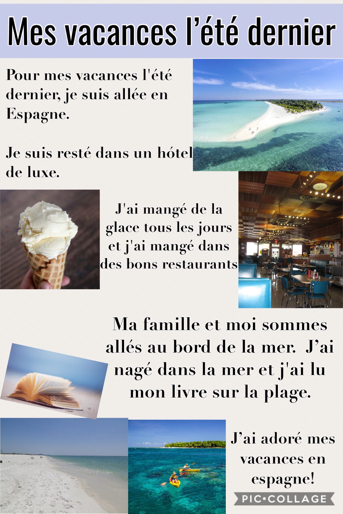 Celbridge Cs 2nd Year French Students Writing About Their Holidays Lesvacances Passecompose Francais