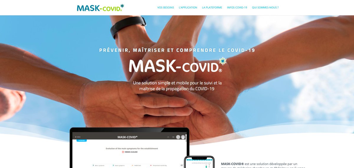 Sécurisez la reprise du travail de vos salariés en utilisant la solution MASK-covid. Boostez votre activité en anticipant vos besoins RH. Une solution développée par des médecins et chercheurs. #COVID19 <a href="/eurobiomed/">euro biomedical</a> #Coronavirus <a href="/Montpellier3m/">Montpellier Métropole</a> bit.ly/2TdAiur