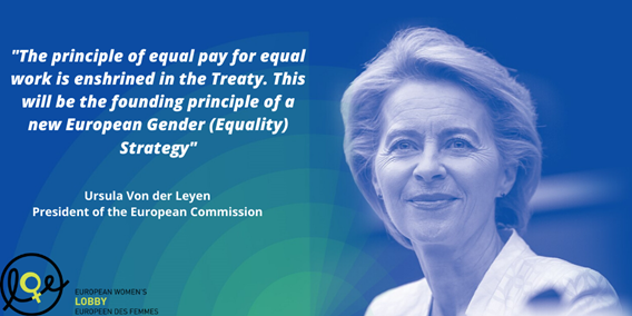 Women must not pay the price of the #COVID19 pandemic. <a href="/vonderleyen/">Ursula von der Leyen</a>, don’t forget about your commitment to close the gender pay gap as a matter of priority! Find out more about our demands here: bit.ly/36dwSNw
#UnionOfEquality #EuropeForWomen #PurpleEconomy