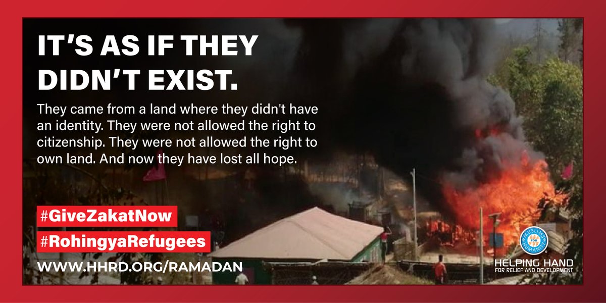 HelpingHandUSA's tweet photo. They came from a land where they didn't have an identity. They weren't allowed the right to citizenship. They were not allowed to right to own land. Their families need us. https://t.co/JteRrVQi3w

#Last10Nights #Ramadan2020 #ShareYourPlate #TheyStillNeedUs   #RohingyaRefugees https://t.co/4UxTzdNTJW
