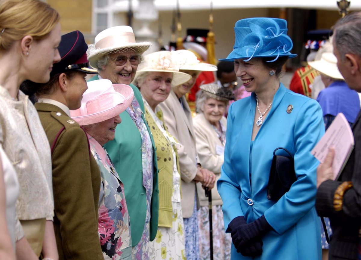 The tradition still continues today, and the annual Garden Party for The Not Forgotten is hosted at Buckingham Palace by Members of the Royal Family, including The Queen, and The Princess Royal, who is Patron. HM and HRH at The Not Forgotten Garden Parties in 2003 and 2008.